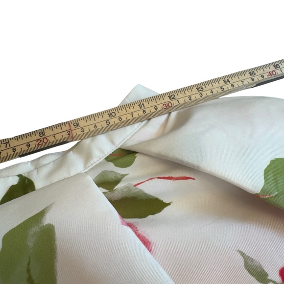 Sherri Hill White Floral Rose Print Fit & Flare Skirt 50563 Designer Size 0 EUC - Picture 15 of 16